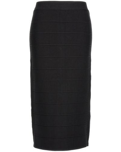 Hervé Léger 'icon Bandage Pencil' Skirt - Black