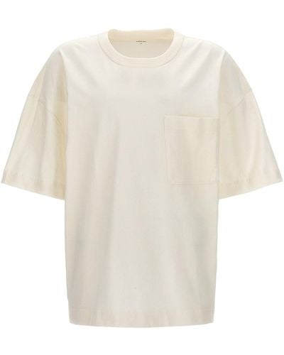 Lemaire Pocket-T-Shirt - Weiß
