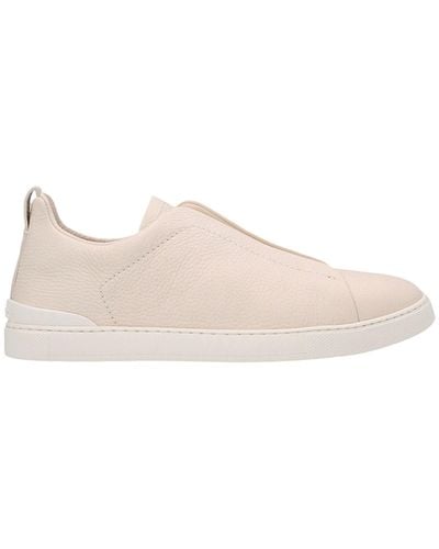 Zegna Sneakers "Triple Stitch" - Pink