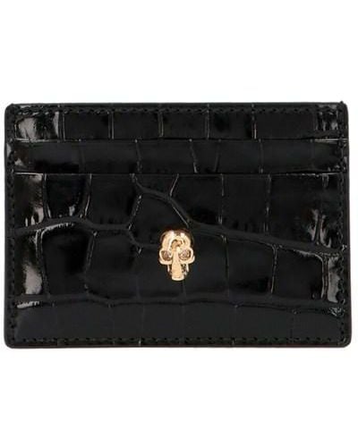 Alexander McQueen 'skull' Card Holder - Black