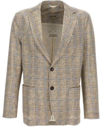 Circolo 1901 Check Blazer Jacket - Multicolour