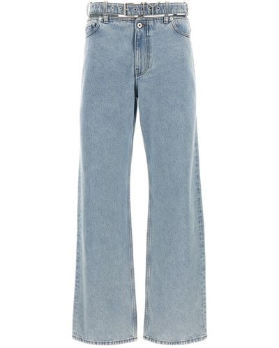 Y. Project 'evergreen Y Belt' Jeans - Blue