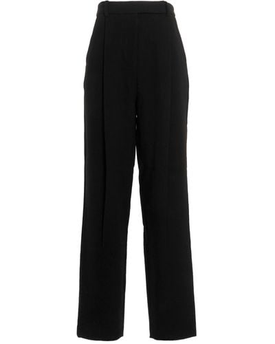 Self-Portrait Trousers With Darts - Black