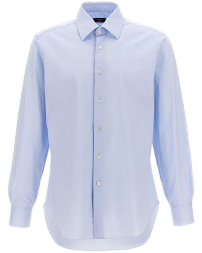 Barba Napoli Oxford Shirt - Blue