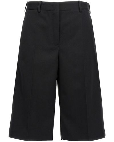 Jil Sander Wool Bermuda Shorts - Black