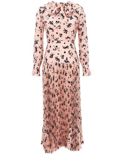 Alessandra Rich 'rose' Long Dress - Multicolour
