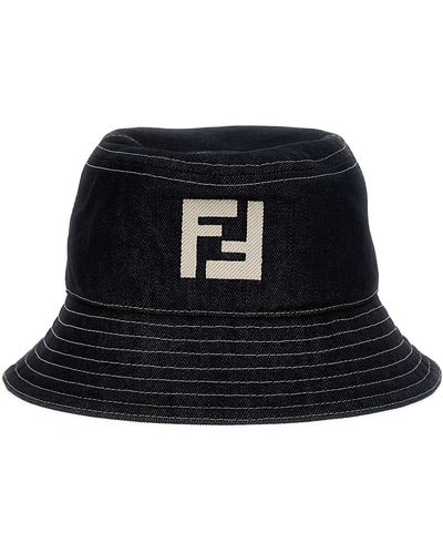 Fendi Bucket Logo Hat - Black