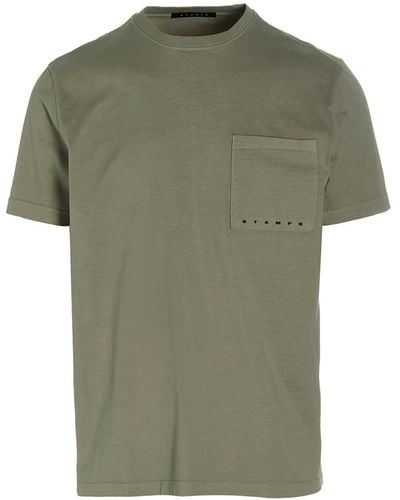 Stampd T-shirt 'strike Logo Perfect Pocket' - Green