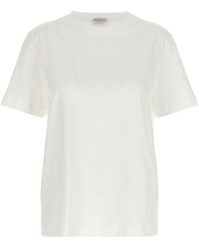 Brunello Cucinelli 'monile' T-shirt - White