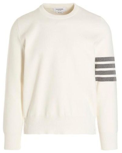 Thom Browne '4 Bar' Sweater - White