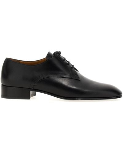 The Row 'kay Oxford' Lace Up Shoes - Black
