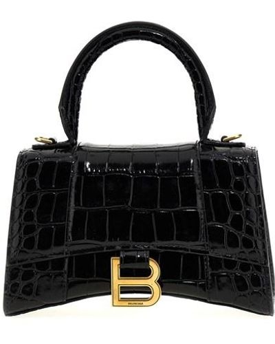 Balenciaga 'hourglass Xs' Handbag - Black