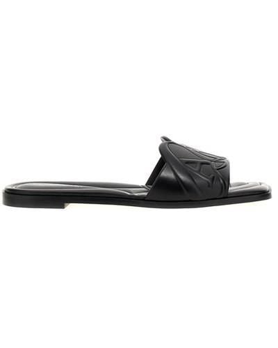 Alexander McQueen 'seal' Sandals - Black