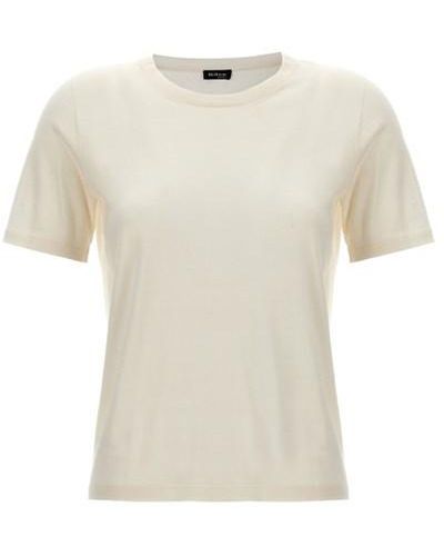 Kiton T-shirt cashmere seta - Neutro