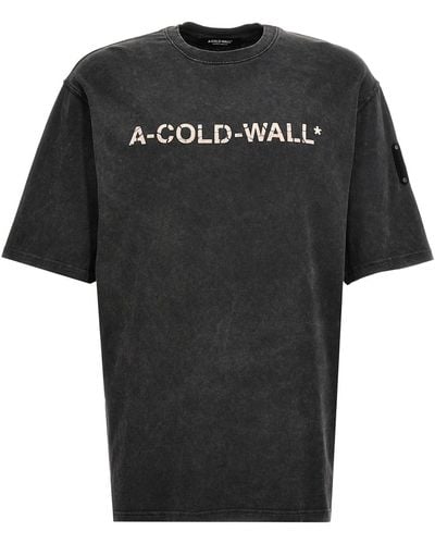 A_COLD_WALL* * 'onyx Overdye Logo' T-shirt - Black