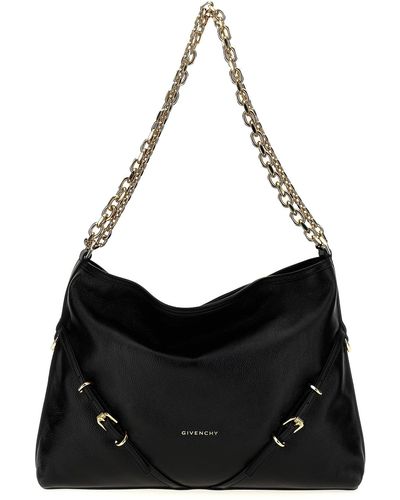 Givenchy 'voyou Chain' Medium Shoulder Bag - Black