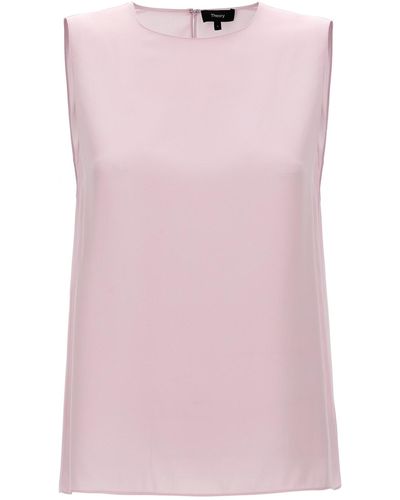 Theory Top "Straight Shell" - Pink