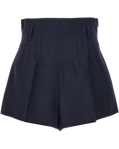 Prada 'gessato' Shorts - Blue