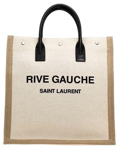 Saint Laurent 'rive Gauche North/south' Shopping Bag - Natural