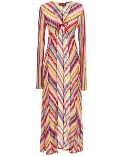 Missoni Long Knit Cover-up - Red