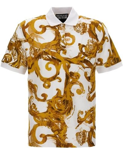 Versace Poloshirt Mit All-Over-Druck - Mettallic