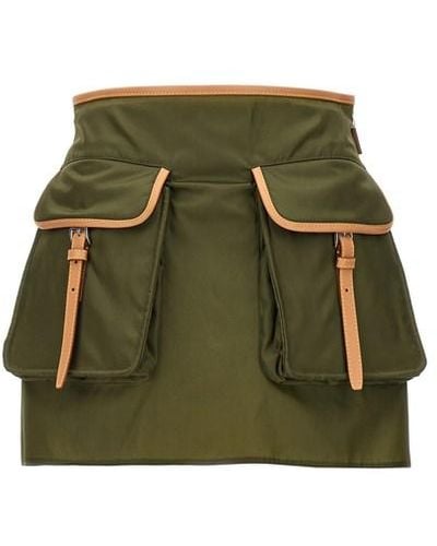 Prada Cargo Mini Skirt - Green