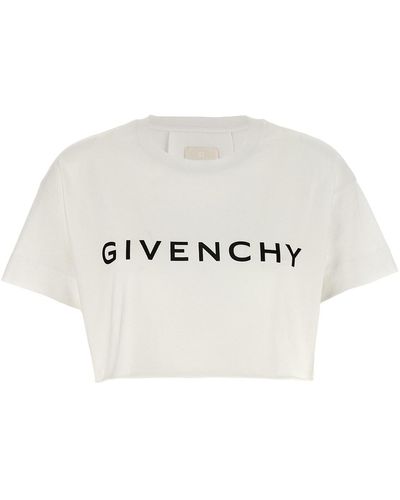 Givenchy Logo Cropped T-shirt - Multicolour
