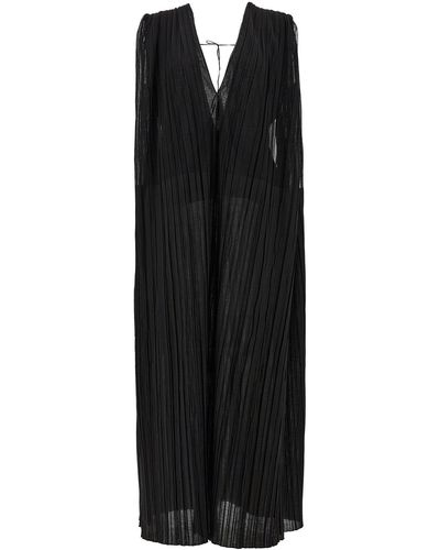 Jil Sander Pleated Dress - Black