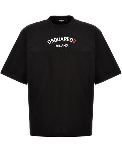 DSquared² Logo T-Shirt - Schwarz