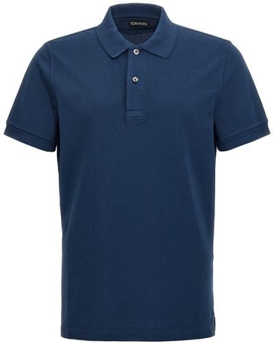 Tom Ford 'tennis' Polo Shirt - Blue