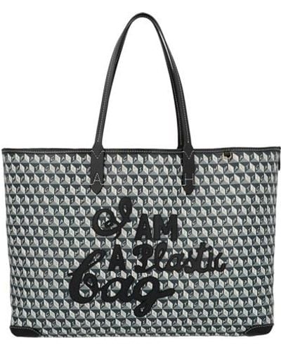 Anya Hindmarch I Am A Plastic Bag Shopper Bag - Black