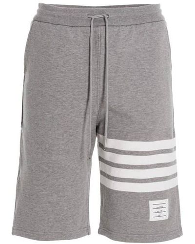 Thom Browne '4 Bar' Bermuda Shorts - Gray