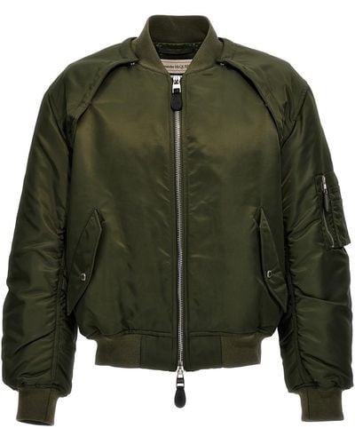 Alexander McQueen 'harness' Bomber Jacket - Green
