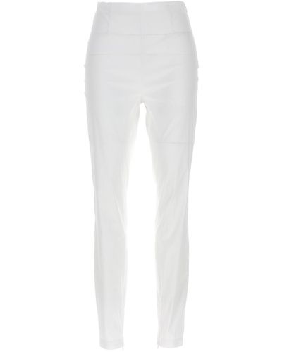 Prada Logo Poplin Trousers - White