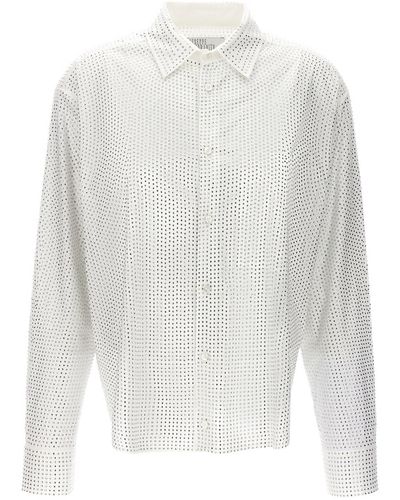 GIUSEPPE DI MORABITO Rhinestone Shirt - White