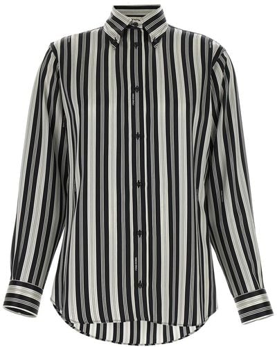 Fendi Striped Shirt - Black