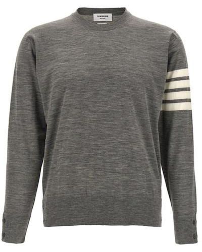 Thom Browne '4 Bar' Sweater - Gray