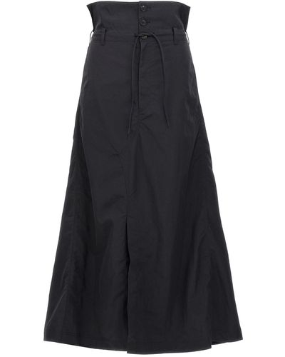 Y-3 'crk Nyl' Long Skirt - Black