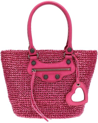 Balenciaga Schopper-Tasche "Le Cagole Panier" - Pink