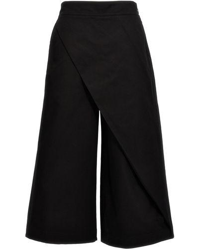 Loewe Hochgekrempelte Cropped-Hose - Schwarz