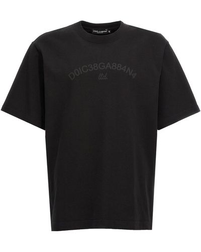 Dolce & Gabbana T-Shirt Mit Logodruck - Schwarz