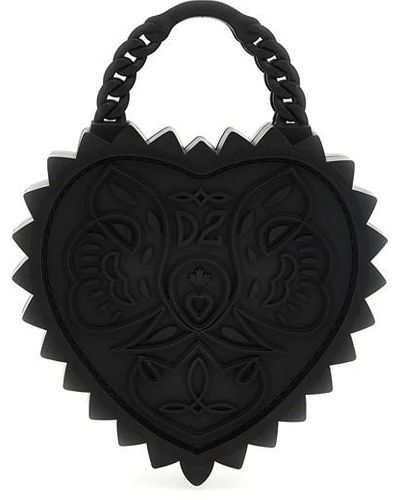 DSquared² Borsa tote Heart con logo goffrato - Nero