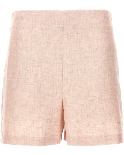 Philosophy Di Lorenzo Serafini Linen Blend Shorts - Pink