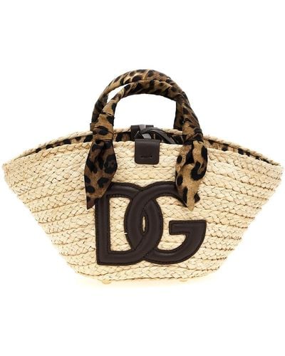 Dolce & Gabbana 'kendra' Small Shopping Bag - Metallic