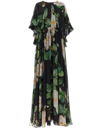 Giambattista Valli 'giant Bloom' Dress - Green