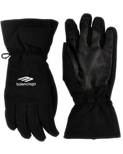 Balenciaga 'ski 3b Sports Icon' Gloves - Black