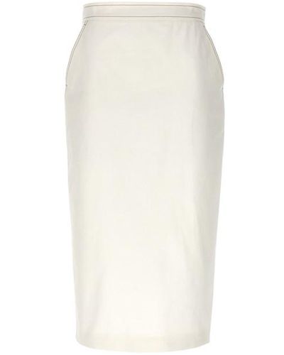 Max Mara Gonna 'Zulia' - Bianco