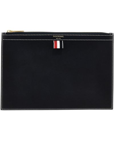 Thom Browne Small Document Pouch - Black