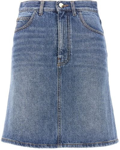 Chloé Denim Mini Skirt - Blue