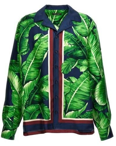 Dolce & Gabbana Camicia 'Banano' - Verde